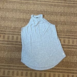 YOGALICIOUS high neck gray tank top